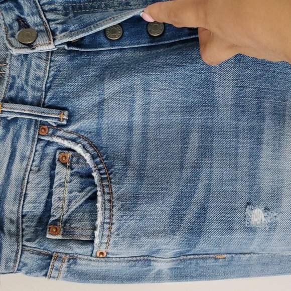 NWT GRLFRND Carla Super High-Rise Bell Jean in Gonna Fly Now sz 28 - Picture 7 of 16